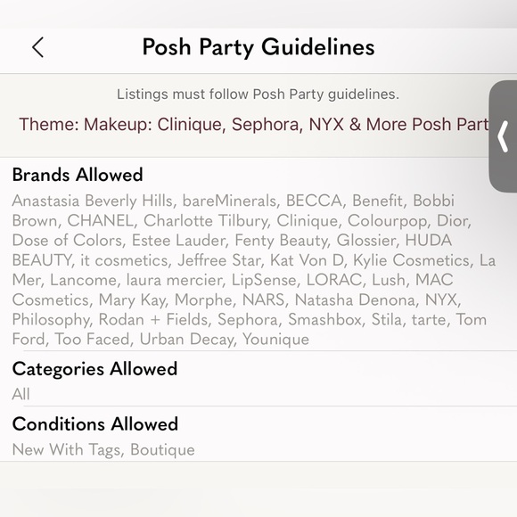 🎉I AM CO-HOSTING🎉 "Makeup: Clinique, Sephora, NYX & More Posh Party" 12/19/25 12 - Picture 2 of 2